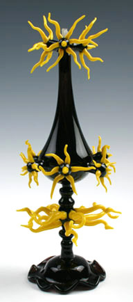 Black & Yellow Oil Lamp